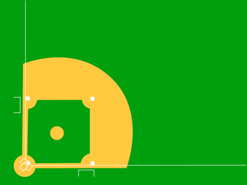 Baseball Field Clip Art - Blank Diagram Transparent PNG