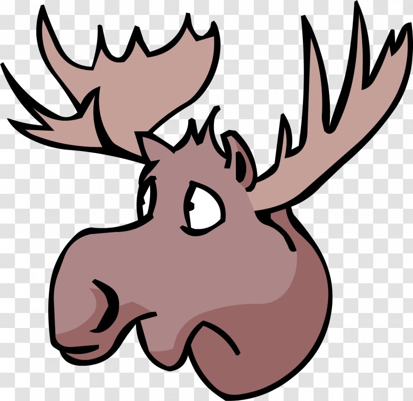 Moose White-tailed Deer Antler Clip Art - MOOSE Transparent PNG