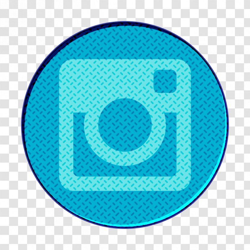 Instagram2 Icon - Blue - Electric Azure Transparent PNG