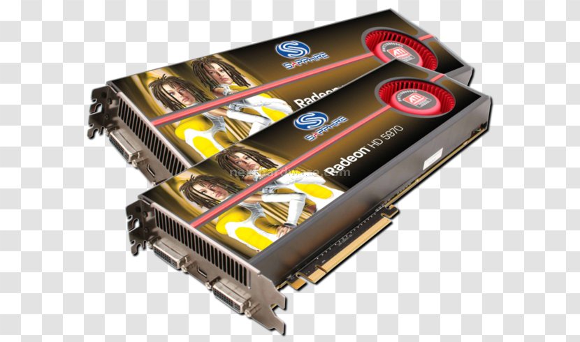 Graphics Cards & Video Adapters ATI Radeon HD 5970 GDDR5 SDRAM Sapphire Technology - Processing Unit - Amd Crossfirex Transparent PNG