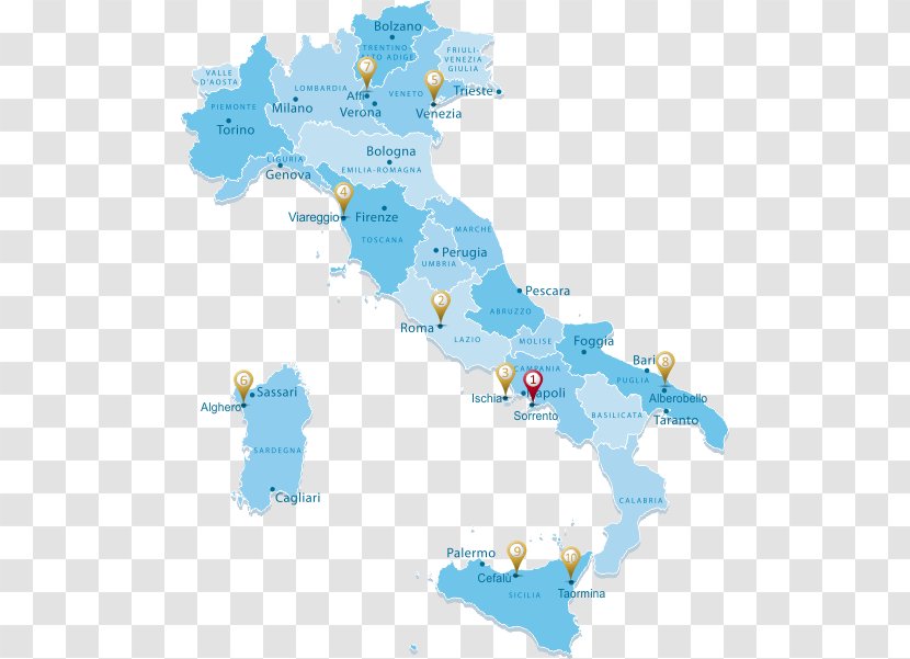 Italy Italian Unification Vector Map Graphics Transparent PNG