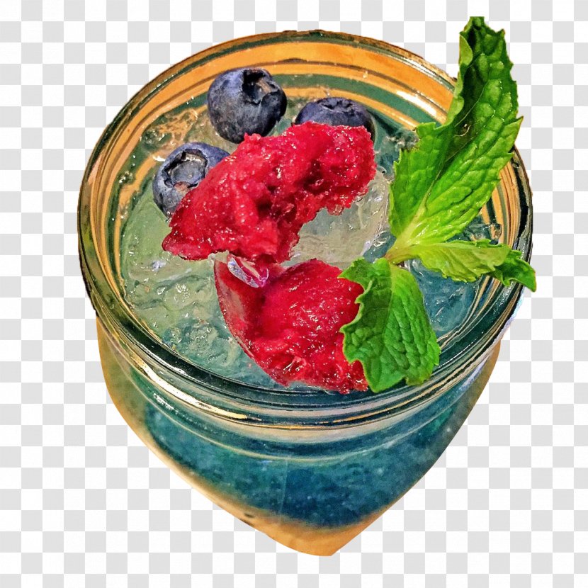 Tea Carbonated Water Lemon Citrus Leiocarpa - Drink - Blueberry Mint Blue Curacao Transparent PNG