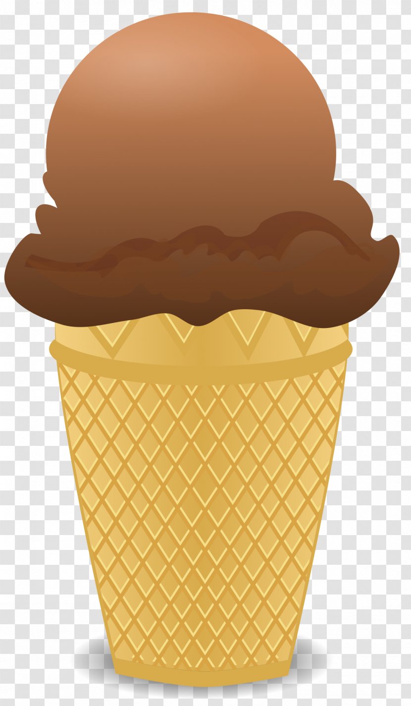 Ice Cream Cones Chocolate Sundae - Wafer - Picture Material Transparent PNG