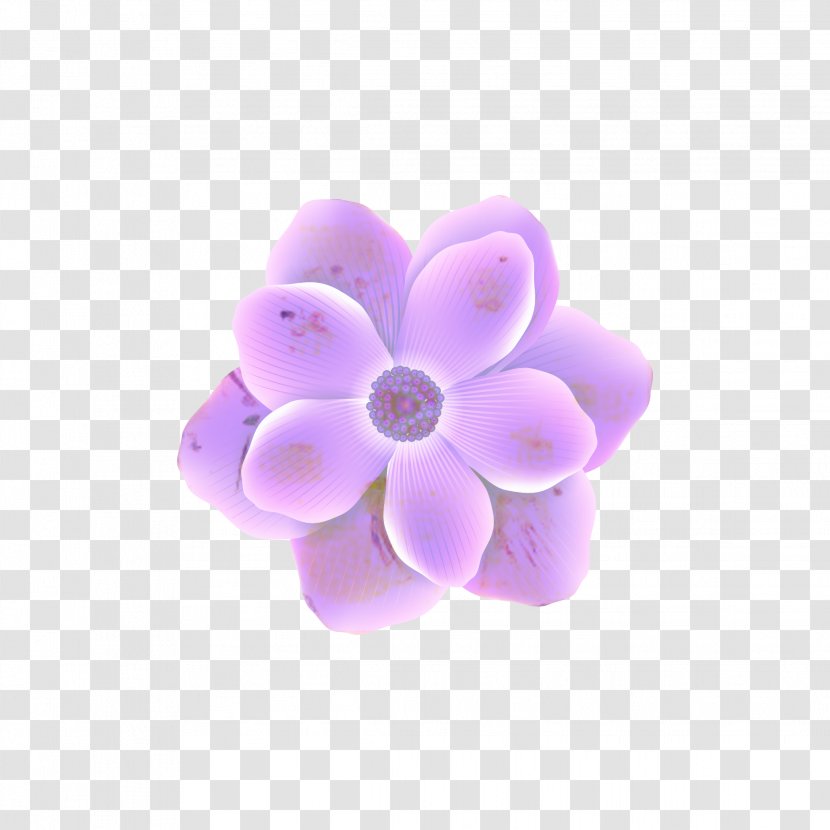 Violet Purple Lilac Petal Drawing - Anemone - Painting Transparent PNG