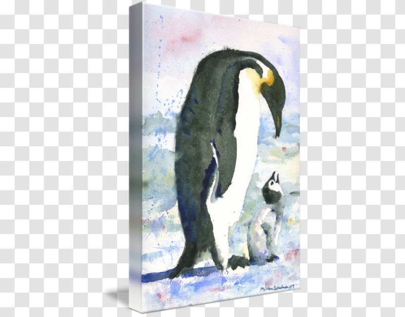 King Penguin Watercolor Painting Art - Baby Animal Transparent PNG