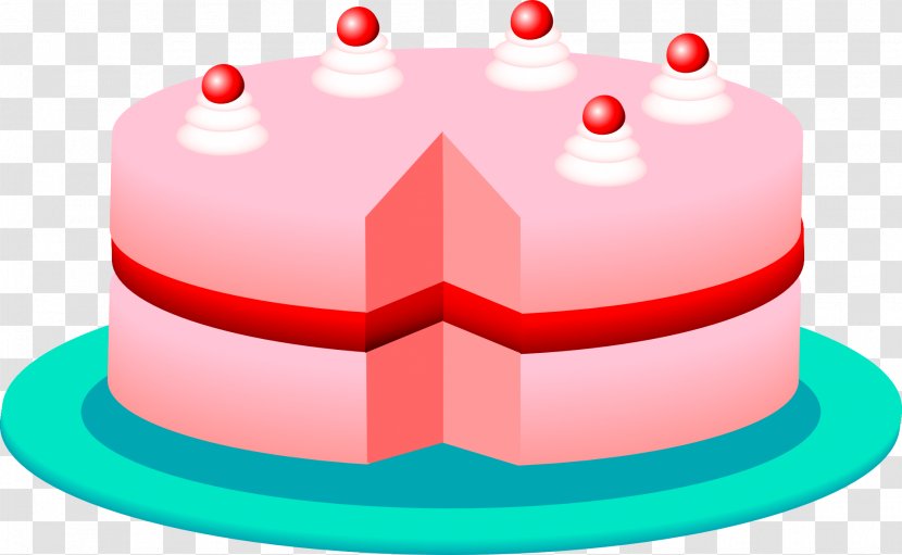 Birthday Cake Cupcake Sponge Chocolate Clip Art - Dessert - Pink Transparent PNG