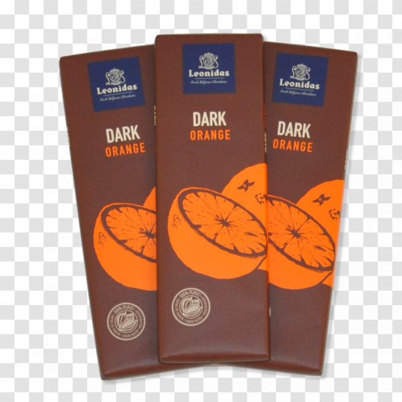 Belgian Chocolate Cuisine Leonidas Orange Flavor - Dark Money Transparent PNG