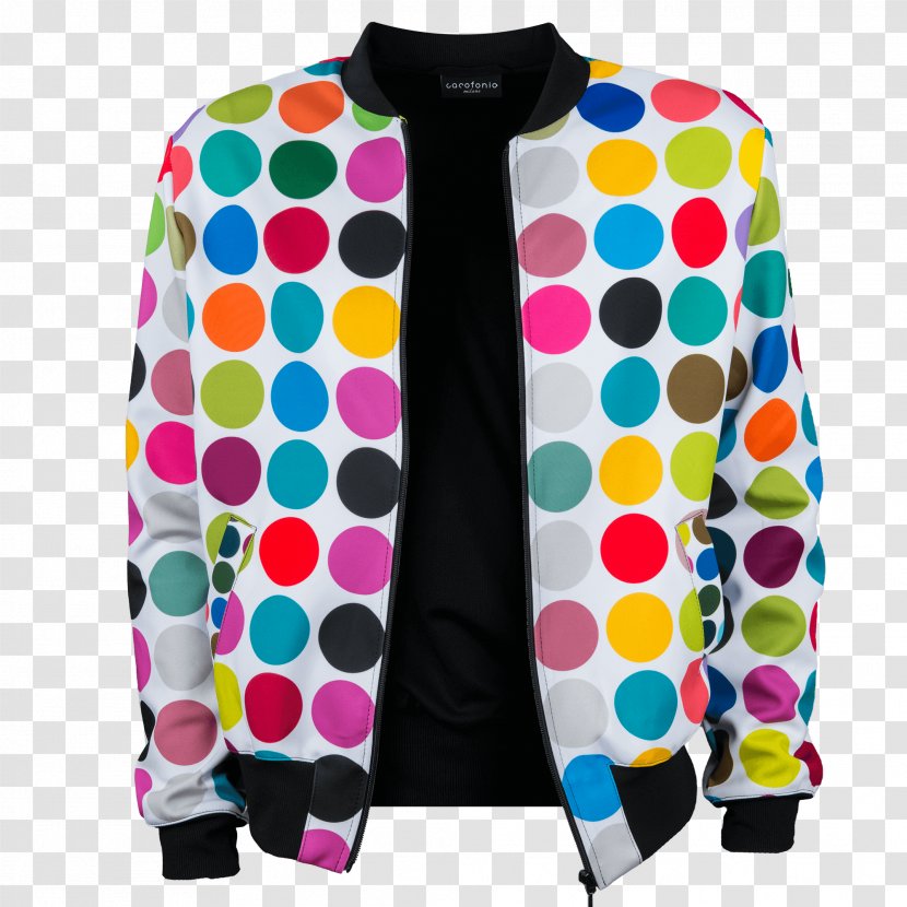 Polka Dot Sleeve Outerwear Jacket Transparent PNG