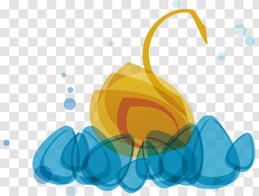 Logo Illustration - Drop - Abstract Fantasy Droplets Duck Transparent PNG