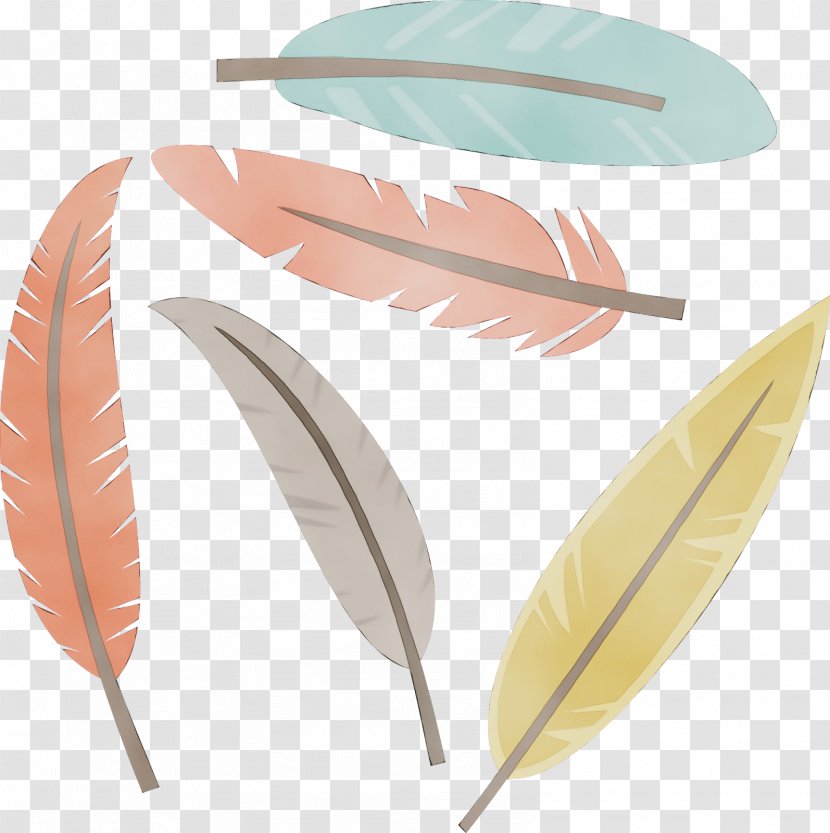 Watercolor Natural - Leaf - Material Wing Transparent PNG