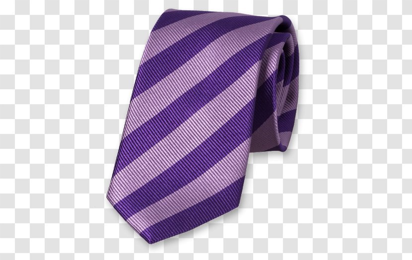 Necktie Blue Silk Woven Fabric Yellow - Purple Stripes Transparent PNG