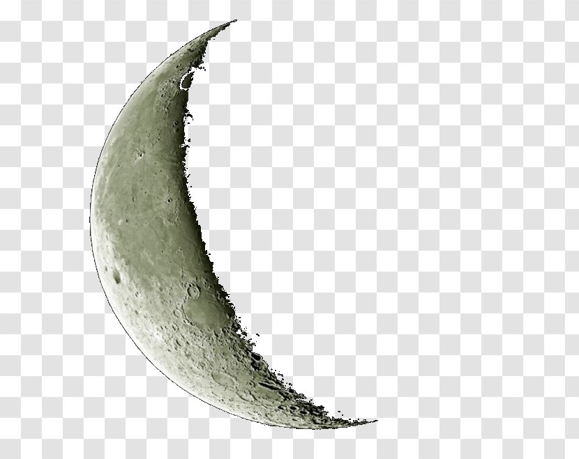 Crescent Moon Lunar Phase Image - Waxing Transparent PNG