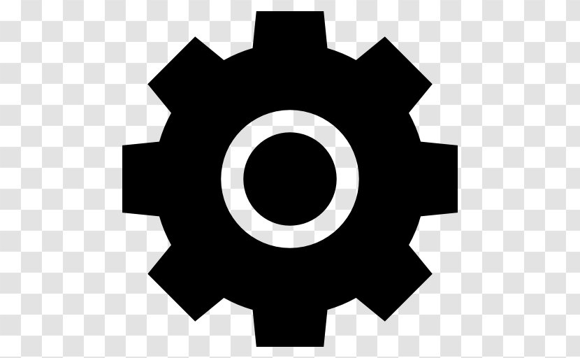 Gear - Silhouette - Options Icon Transparent PNG