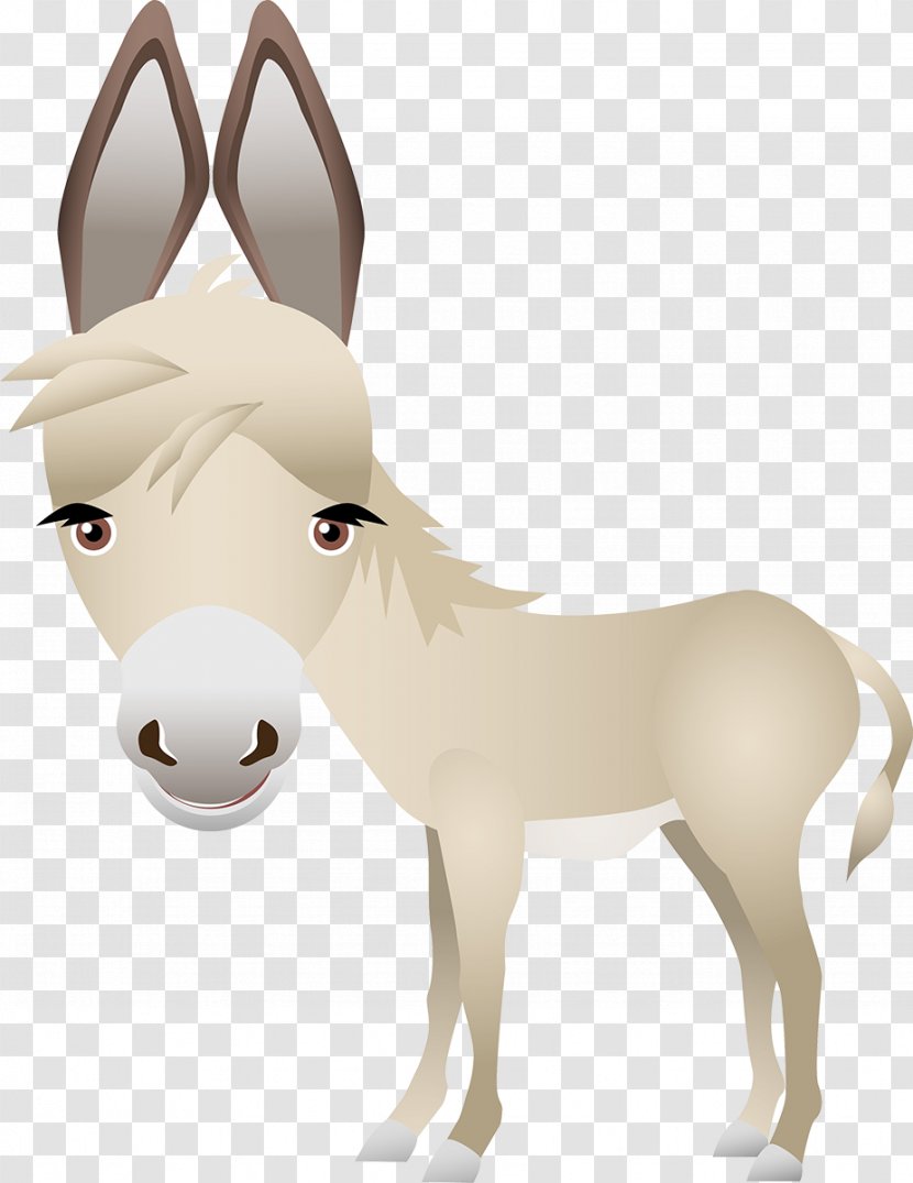 Mule Donkey Clip Art Foal Vector Graphics - White Transparent PNG