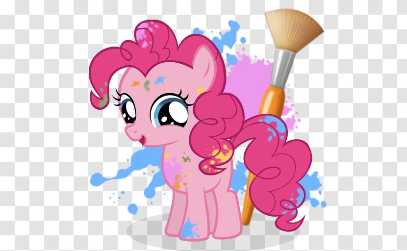 Pinkie Pie Rainbow Dash Applejack Pony Rarity - Silhouette - Paint Transparent PNG