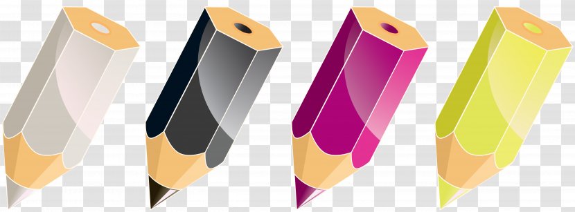 Colored Pencil Coloured Drawing Vector Graphics - Art Transparent PNG