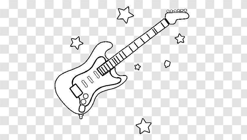 Musical Instruments Drawing Guitar Coloring Book - Tree - Electric Party Transparent PNG