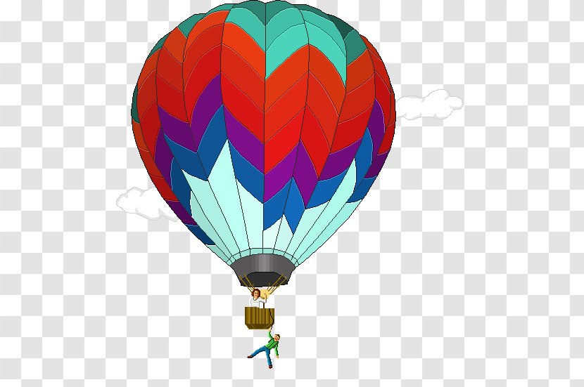 Hot Air Balloon Drawing Pixel Art Clip - Birthday Transparent PNG