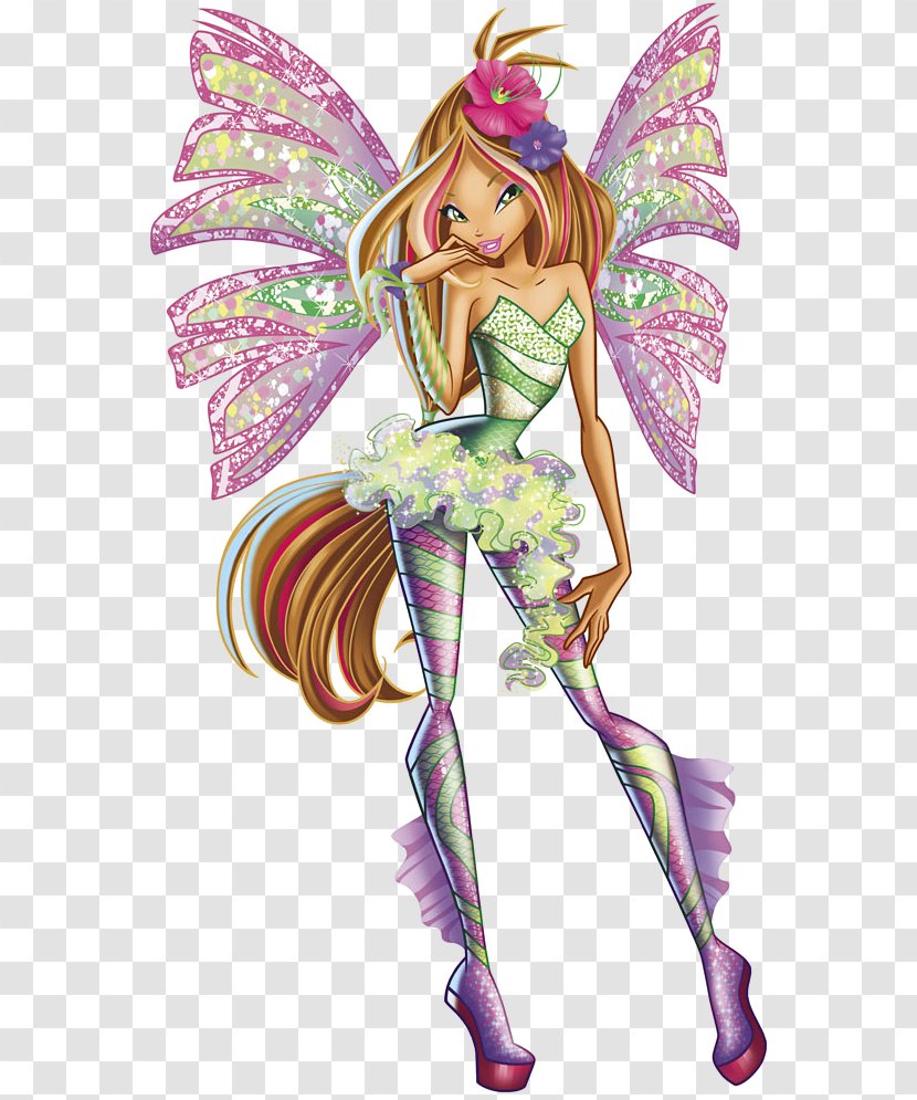 Flora Bloom Stella Sirenix Daphne - Cartoon - 7 Up Transparent PNG