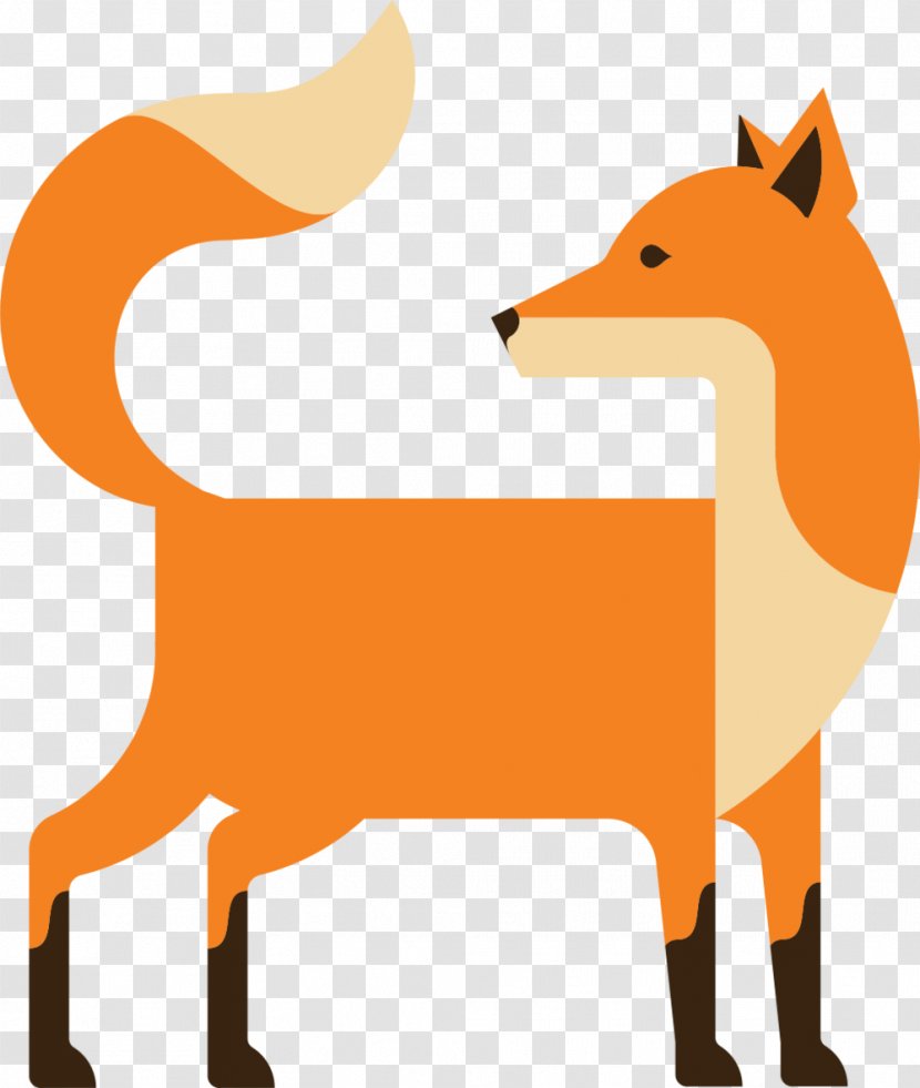 Red Fox Mr. Clip Art - Orange Transparent PNG