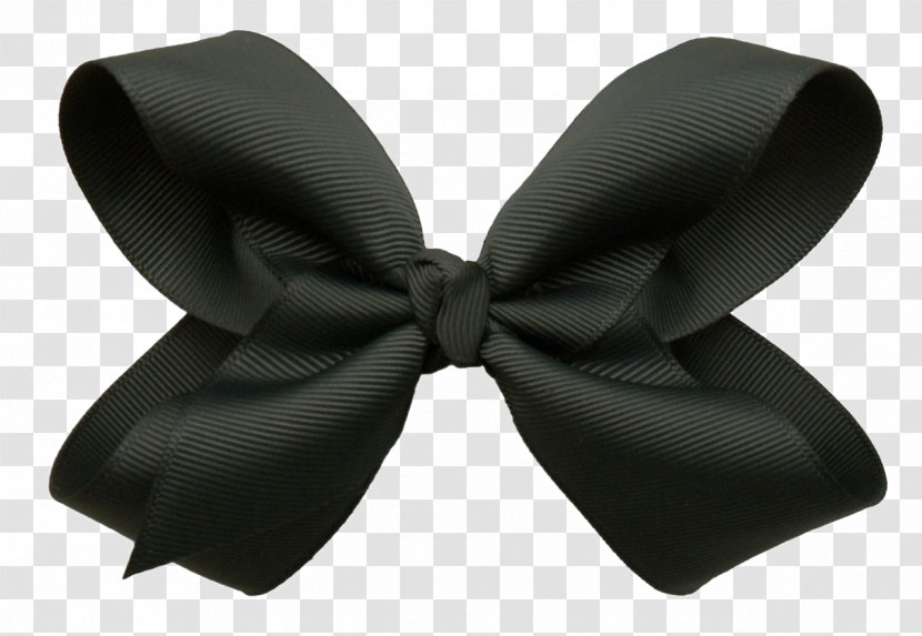 Black Ribbon Clip Art Image - Bow Tie Transparent PNG