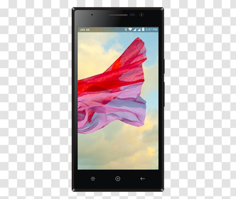 Lyf Wind 4S Smartphone Display Device Voice Over LTE - Gadget - Glass Panels Transparent PNG