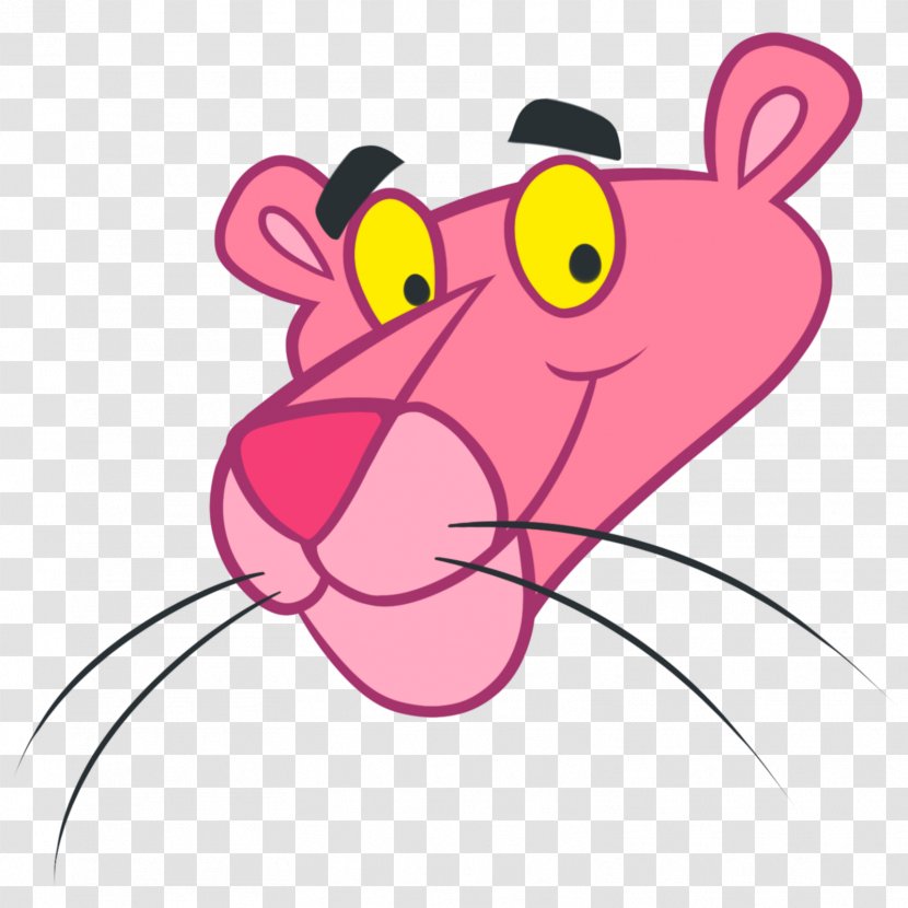 The Pink Panther Black Cartoon - Silhouette Transparent PNG