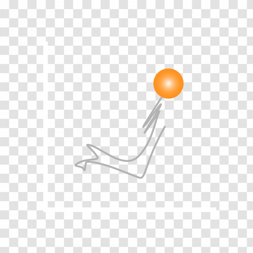 Logo Line Point Angle - Orange Transparent PNG