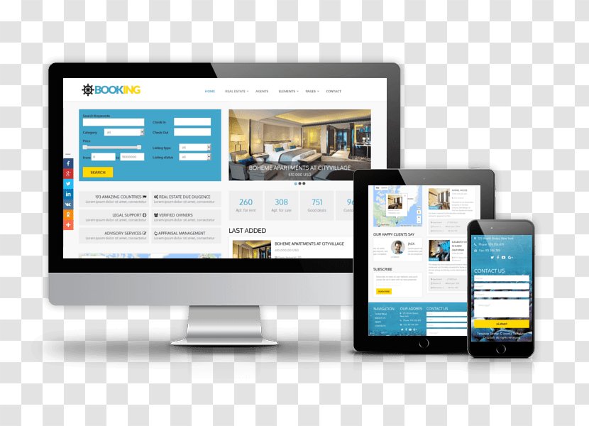 Responsive Web Design Page Joomla Template - Wordpress - Business Transparent PNG