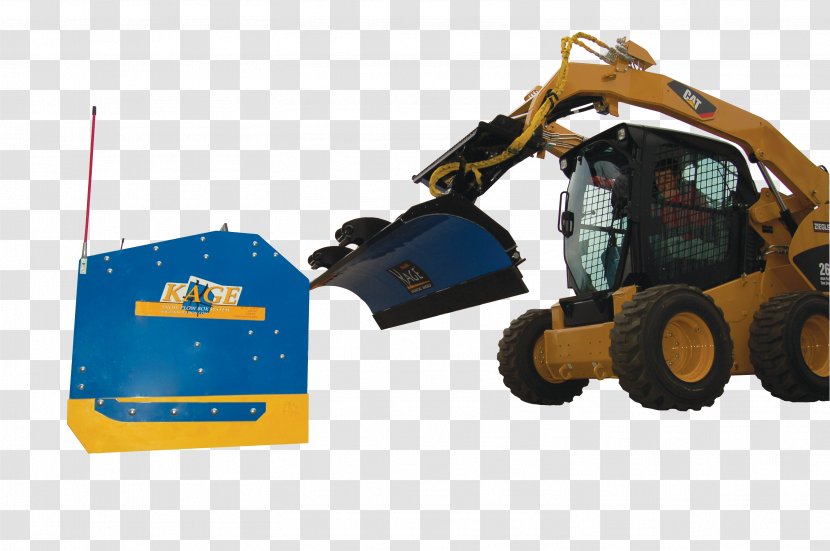 Heavy Machinery Plough Skid-steer Loader Snow Pusher - Construction Equipment - Plow Transparent PNG