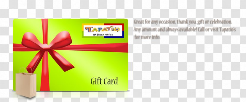 Mexican Cuisine Gift Card Restaurant Tapatio Grill - Dinner - Certificate Transparent PNG
