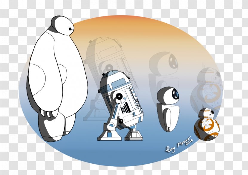 R2-D2 C-3PO BB-8 Obi-Wan Kenobi Baymax - Cartoon - R2d2 Transparent PNG