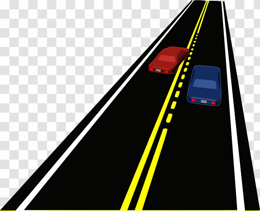Car Road Overtaking Clip Art - Triangle Transparent PNG