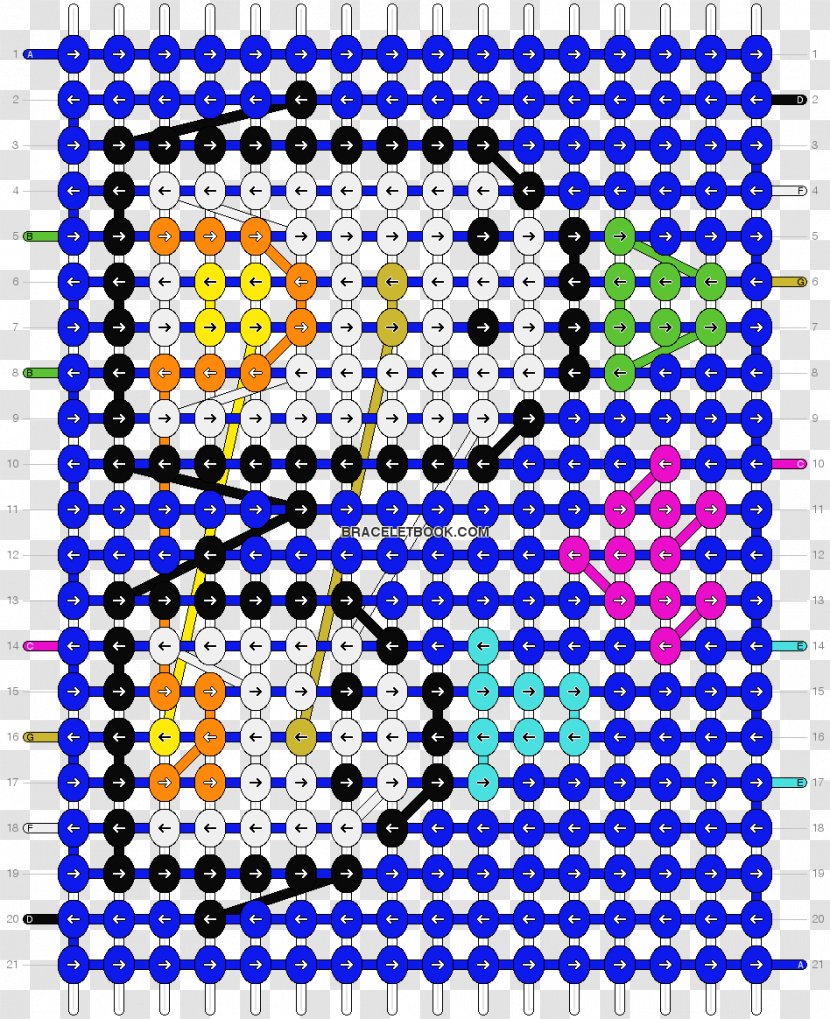 Friendship Bracelet Mario Bros. Polka Dot - Purple - Bros Transparent PNG