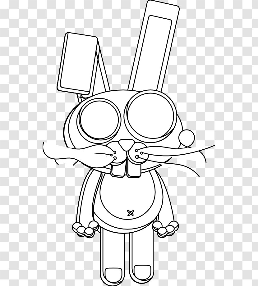 Line Art Drawing Cartoon Clip - Rabbit - RABIT CARTOON Transparent PNG