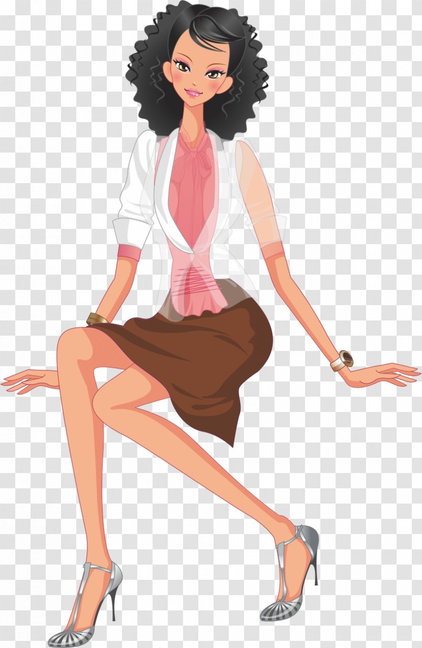 Woman Fashion Illustration - Tree - Women's Casual Transparent PNG