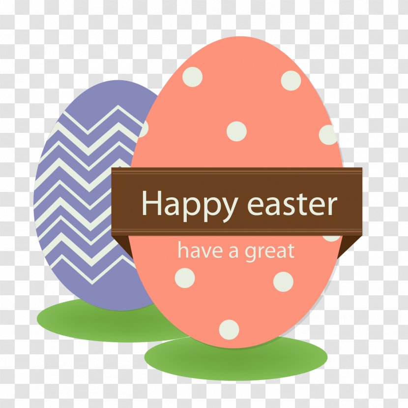 Easter Bunny Egg Drawing Illustration - Text - Cartoon Vector Transparent PNG