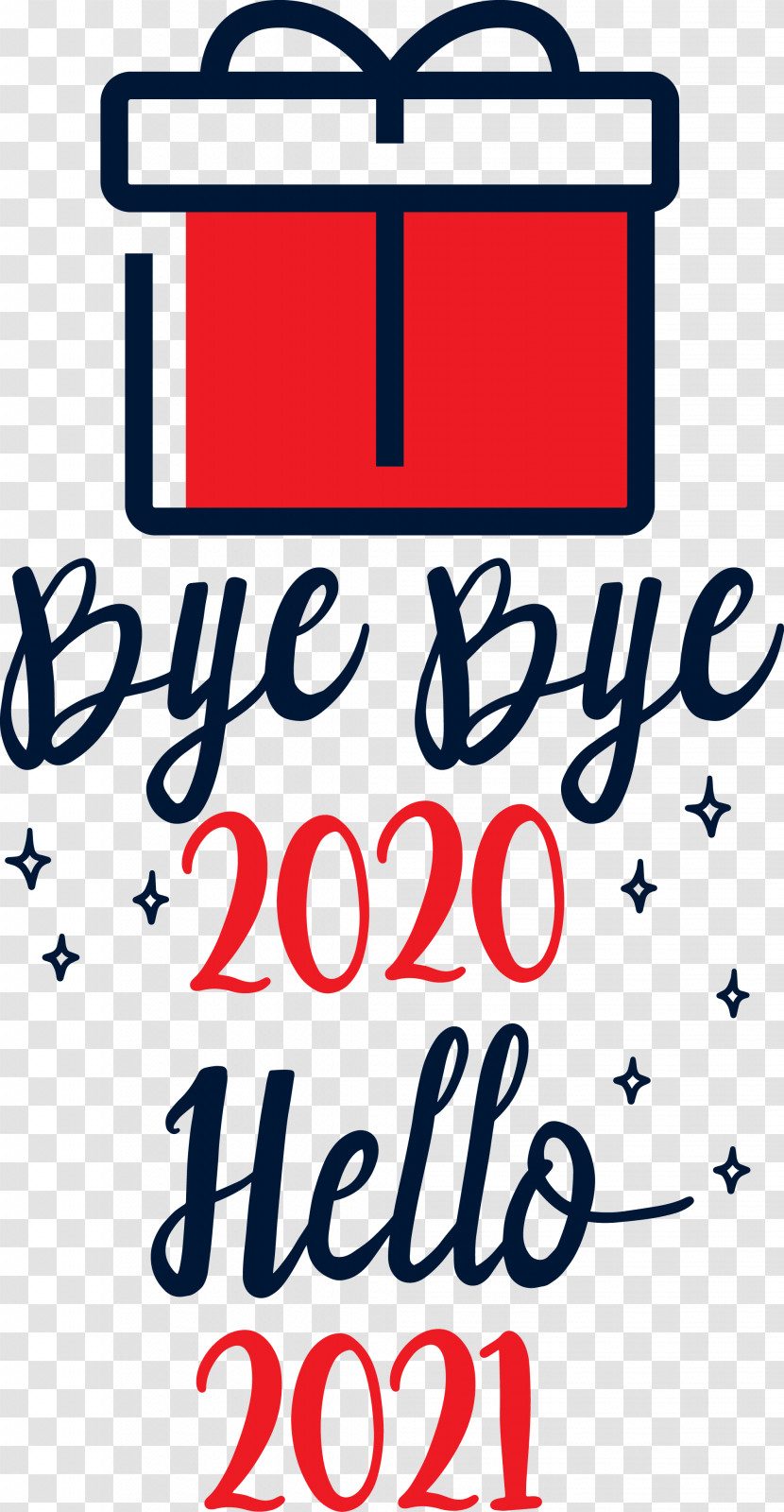 Hello 2021 Year Bye Bye 2020 Year Transparent PNG