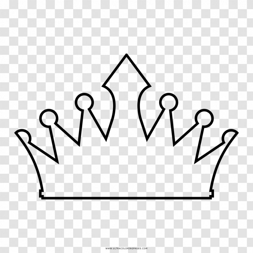 Coloring Book Drawing Crown Transparent PNG