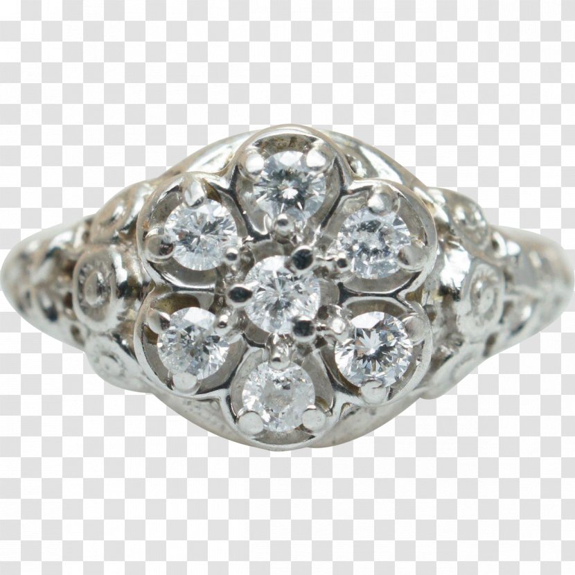 Jewellery Silver Gemstone Bling-bling Platinum - Diamond - Wedding Ring Transparent PNG