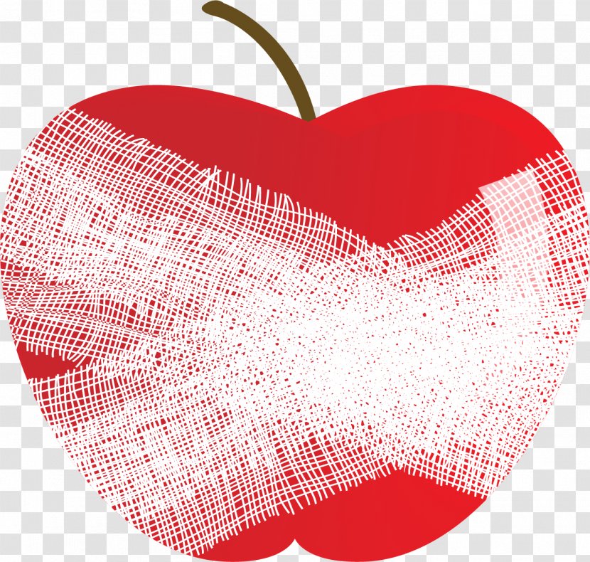 Red Royalty-free Illustration - Apple - Vector Painted Gauze Pack Apples Transparent PNG