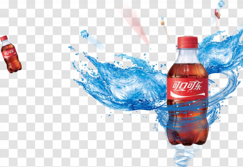 Coca-Cola Pepsi Carbonated Drink Fried Chicken - Mineral Water - Coca Cola Transparent PNG