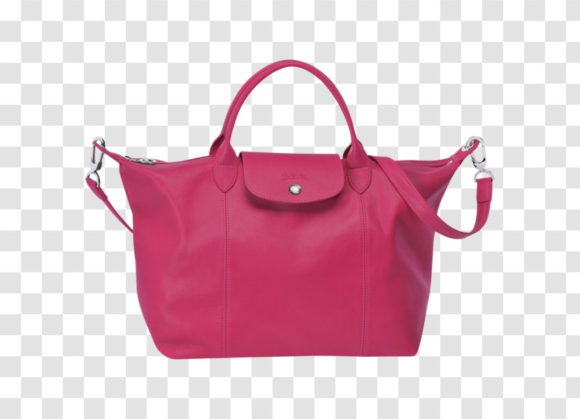 Tote Bag Leather Red Longchamp Pliage - Pocket Transparent PNG