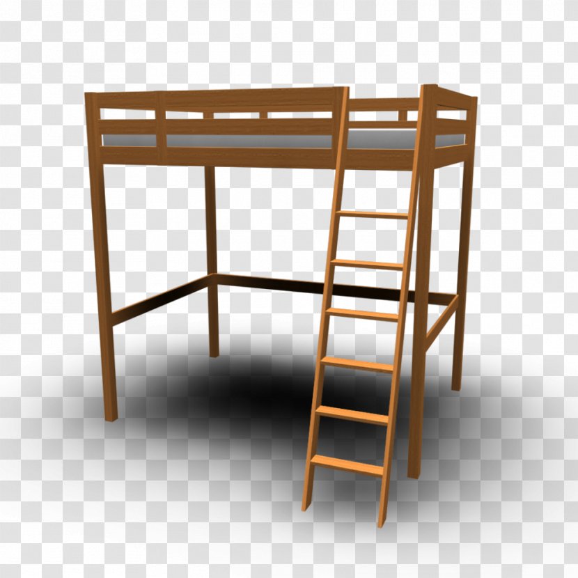 Bunk Bed Frame IKEA Furniture - Pine Picture Material Transparent PNG