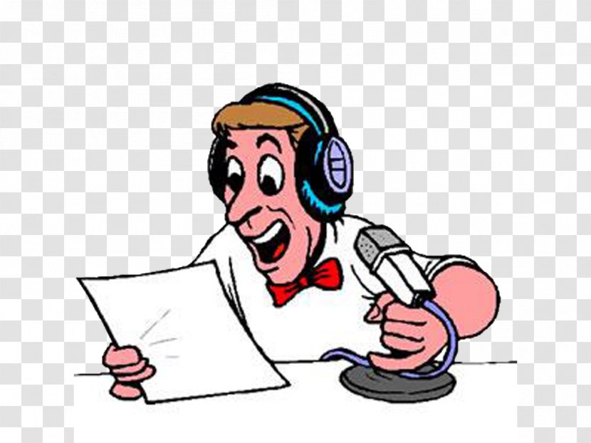 Announcer Clip Art Sports Commentator - Cartoon - Komentator Transparent PNG