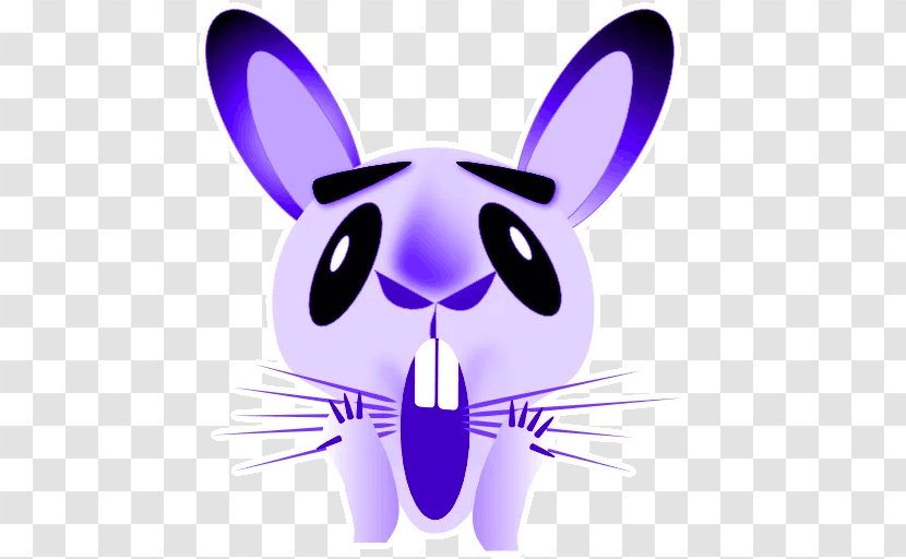 Rabbit Sticker Telegram Emoji Clip Art Transparent PNG