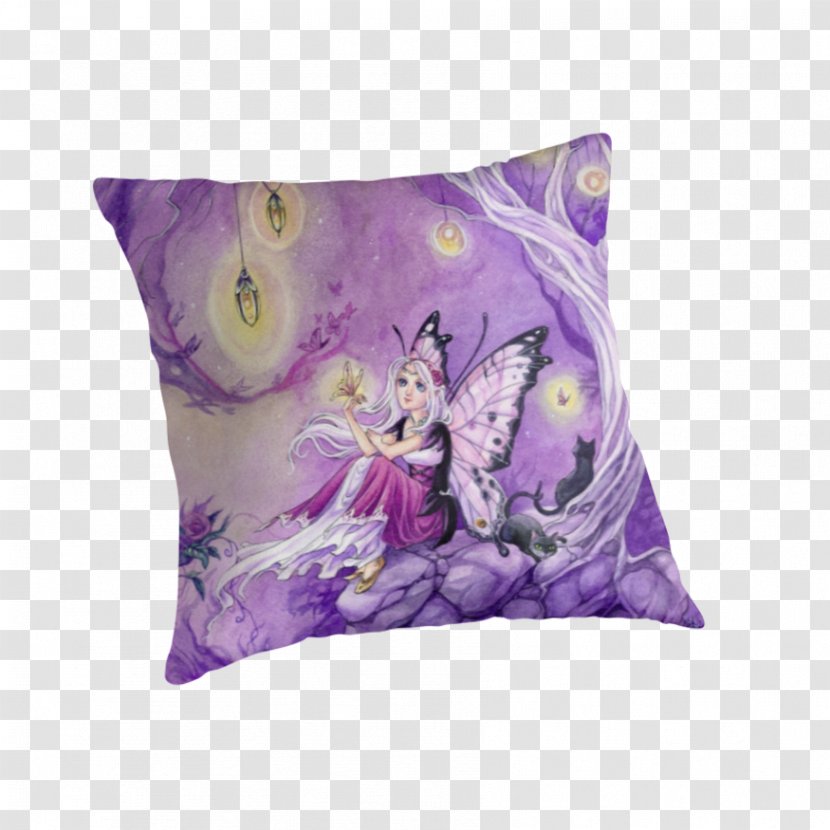 IPad Apple Throw Pillows Cushion IPhone 5c - Lilac - Butterfly Aestheticism Transparent PNG
