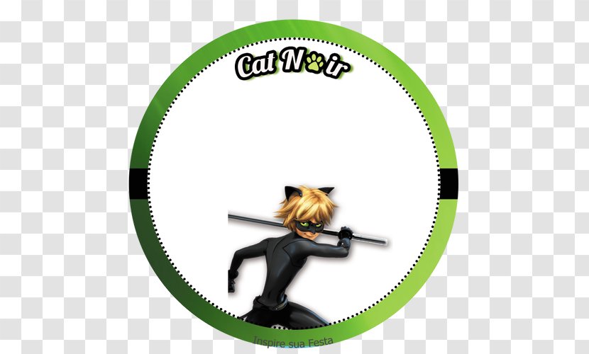 Adrien Agreste Plagg Black Cat Marinette Dupain-Cheng - Green - Cupcake Topper Transparent PNG