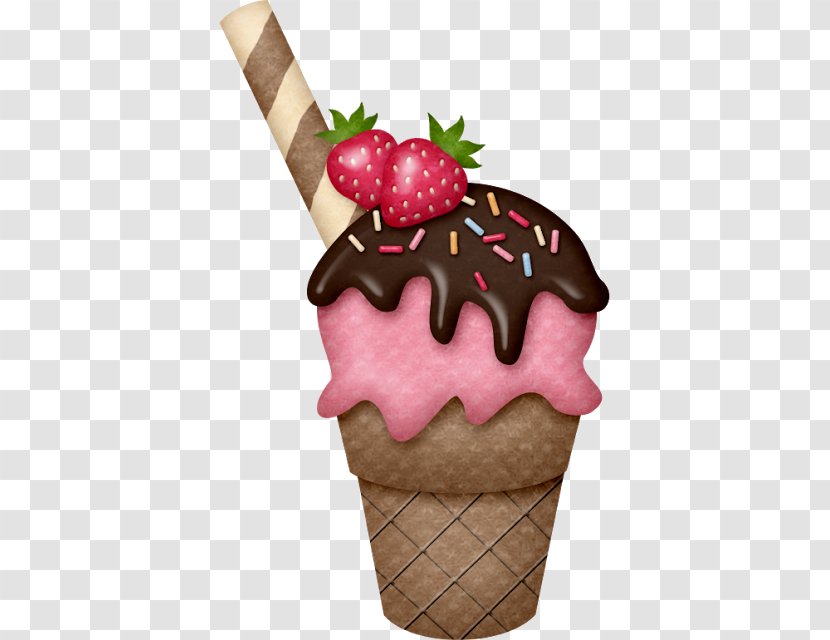 Ice Cream Cones Sundae Clip Art Sprinkles - Confectionery Transparent PNG