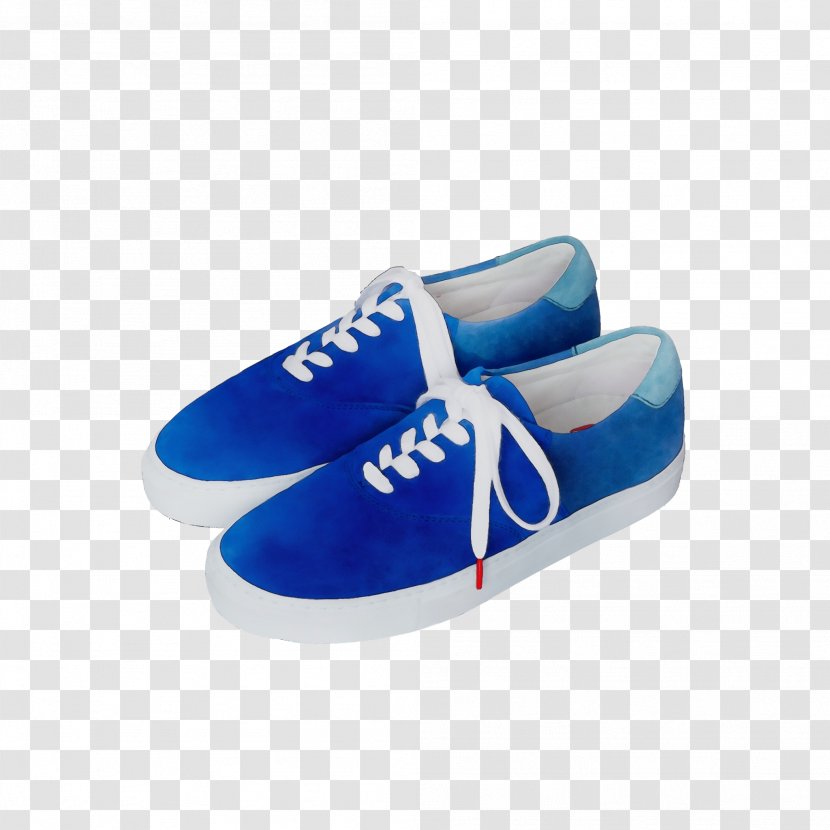 Footwear Blue Cobalt Sneakers Shoe - Paint - Walking Skate Transparent PNG